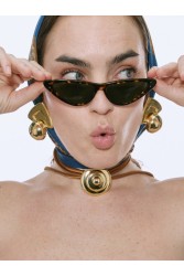 KALEIDO IVY Earrings Gold Σκουλαρίκια από ορείχαλκο επιχρυσωμένο 24 καρατίων