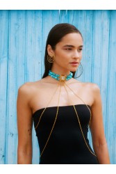 KALEIDO KERANG Earrings 24 καρατίων Επιχρυσωμένα Σκουλαρίκια σε χρυσό χρώμα