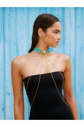 KALEIDO KERANG Earrings 24 καρατίων Επιχρυσωμένα Σκουλαρίκια σε χρυσό χρώμα