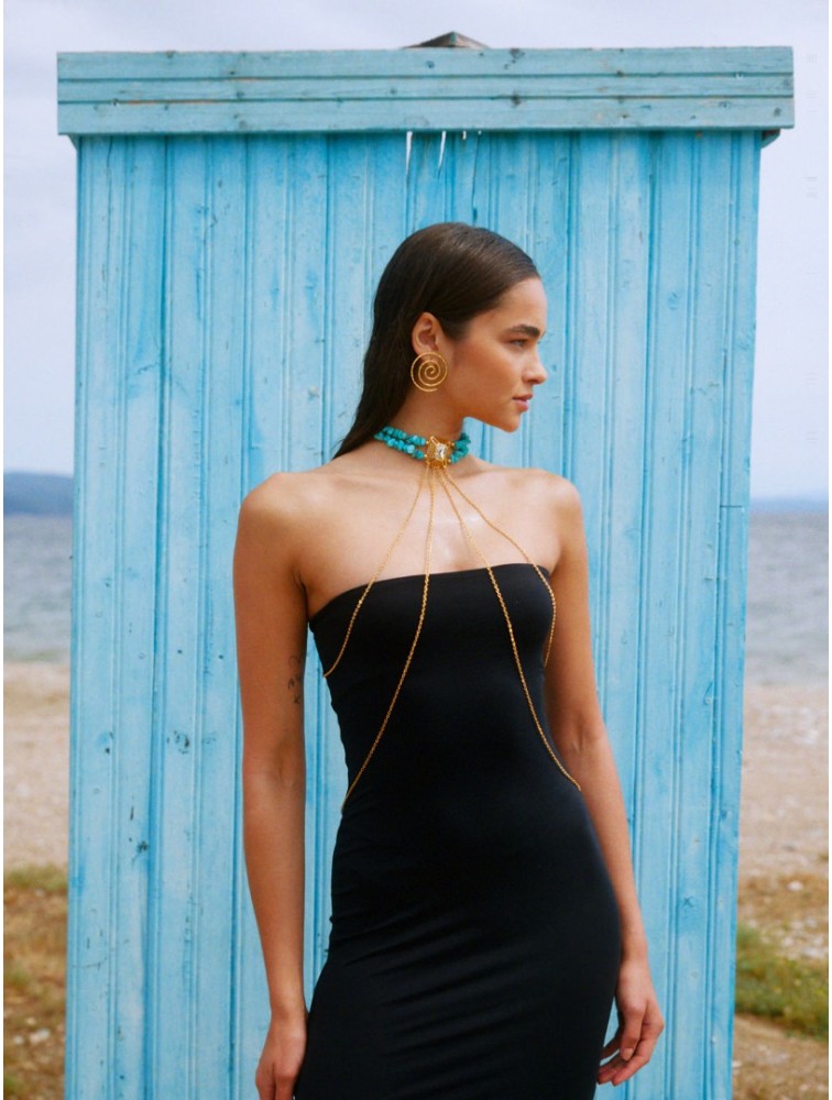 KALEIDO KERANG Earrings 24 καρατίων Επιχρυσωμένα Σκουλαρίκια σε χρυσό χρώμα
