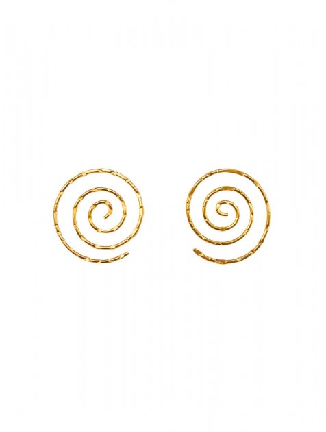 KALEIDO KERANG Earrings 24 καρατίων Επιχρυσωμένα Σκουλαρίκια σε χρυσό χρώμα