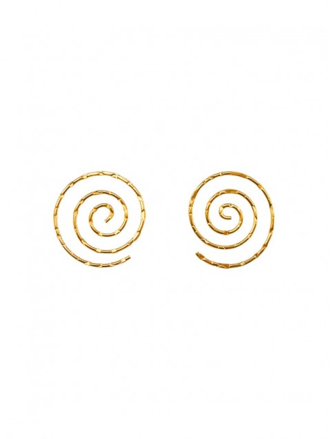 KALEIDO KERANG Earrings 24 καρατίων Επιχρυσωμένα Σκουλαρίκια σε χρυσό χρώμα
