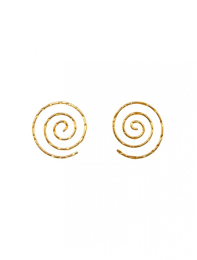 KALEIDO KERANG Earrings 24 καρατίων Επιχρυσωμένα Σκουλαρίκια σε χρυσό χρώμα