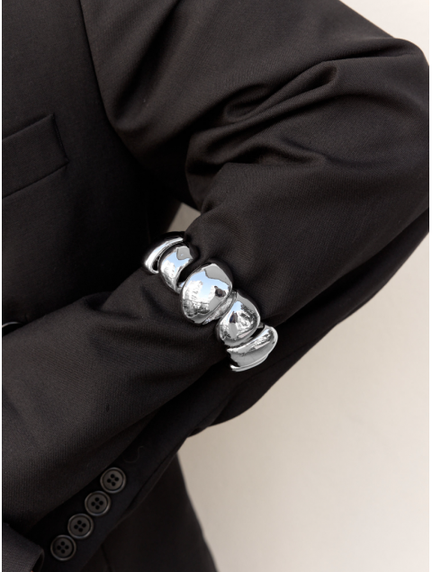 KALEIDO Ribbon Bracelet Silver