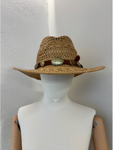 LA VITA HANDBAGS Handmade Women's straw hat with feather