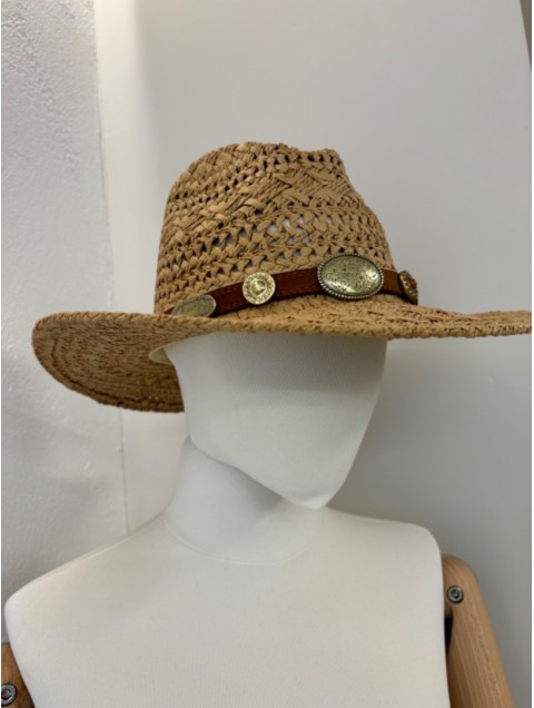 LA VITA HANDBAGS Handmade Women's straw hat with feather