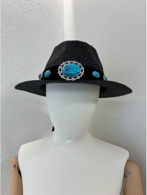 LA VITA HANDBAGS Handmade Women's Black hat