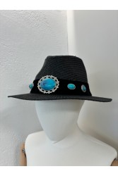 LA VITA HANDBAGS Χειροποίητο Μαύρο γυναικείο καπέλο
