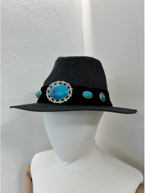 LA VITA HANDBAGS Handmade Women's Black hat