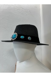 LA VITA HANDBAGS Χειροποίητο Μαύρο γυναικείο καπέλο