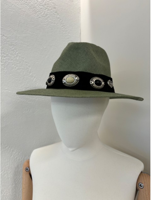 LA VITA HANDBAGS Handmade Women's Green hat