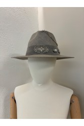 LA VITA HANDBAGS Χειροποίητο Γκρι γυναικείο καπέλο