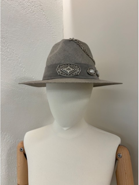LA VITA HANDBAGS Handmade Women's Grey hat