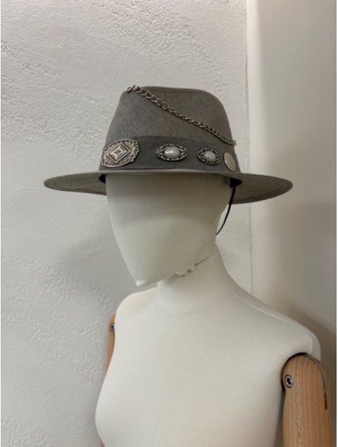 LA VITA HANDBAGS Handmade Women's Grey hat