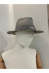 LA VITA HANDBAGS Χειροποίητο Γκρι γυναικείο καπέλο