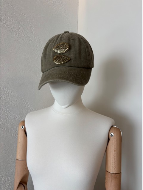 LA VITA HANDBAGS Jockey Olive Women's hat