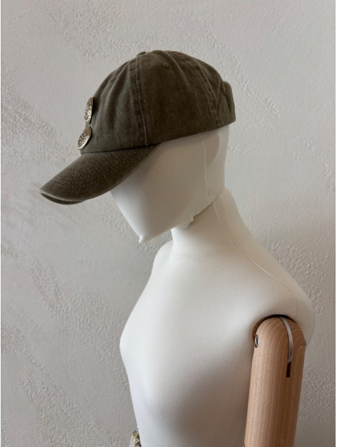 LA VITA HANDBAGS Jockey Olive Women's hat