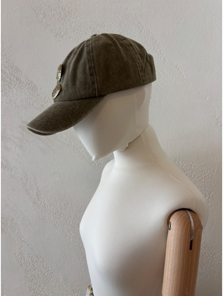 LA VITA HANDBAGS Jockey Olive Women's hat