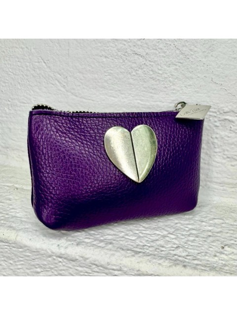 LA VITA HANDBAGS Purple Handmade leather women's wallet