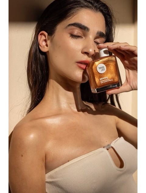 LAOUTA Glowing Body Oil Pear, Peach and Lemon Λάδι Σώματος με Ροδάκινο, Αχλάδι και Λεμόνι 100 ml