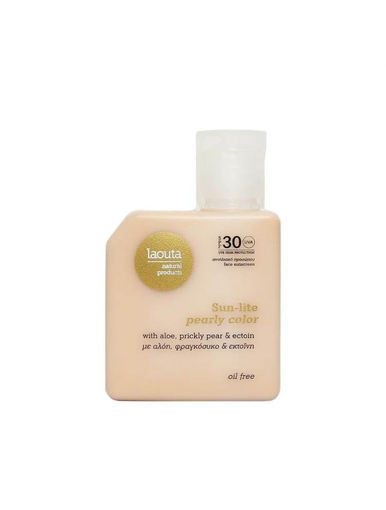LAOUTA Sun-lite pearly color | Αντηλιακό Προσώπου - Oil Free