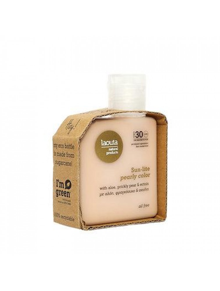 LAOUTA Sun-lite pearly color | Αντηλιακό Προσώπου - Oil Free