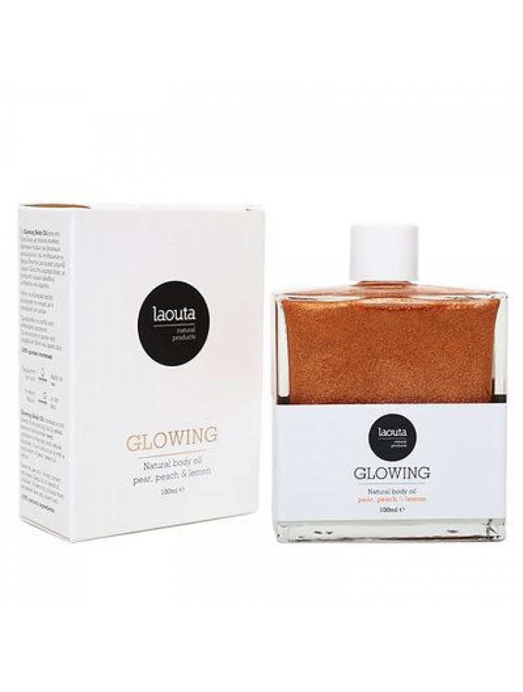 LAOUTA Glowing Body Oil | Ροδάκινο, Αχλάδι & Λεμόνι 100 ml