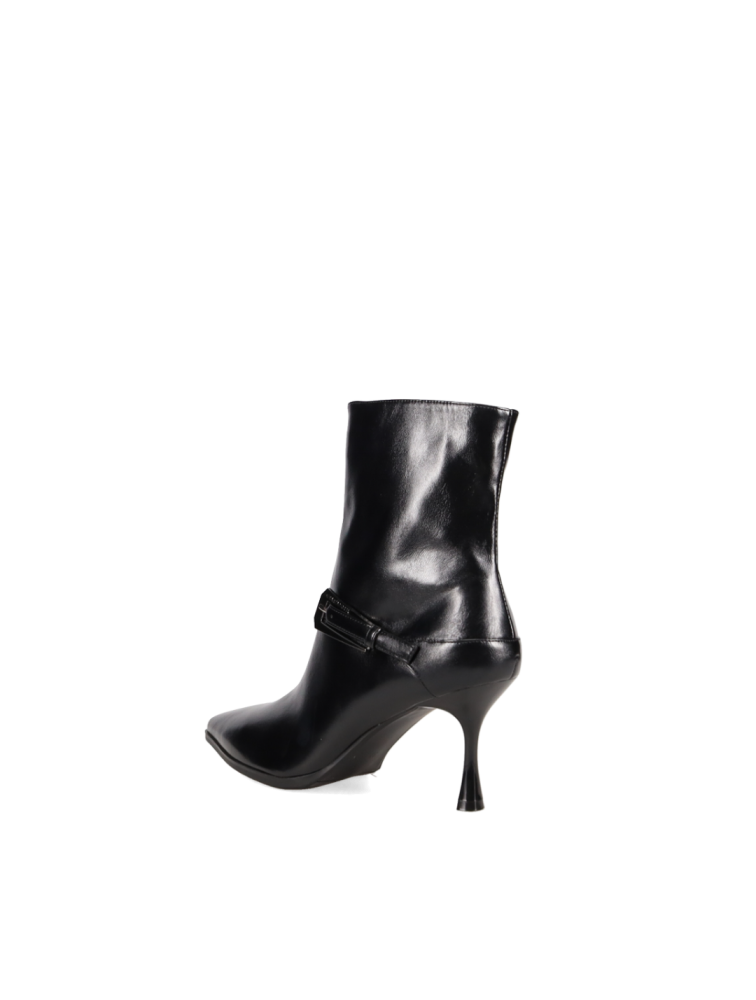 LAURA BIAGIOTTI Μαύρα Γυναικεία Μποτάκια με Αγκράφα