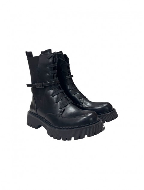 LAURA BIAGIOTTI Black strappy ankle boots for women LAURA BIAGIOTTI Black strappy ankle boots for women