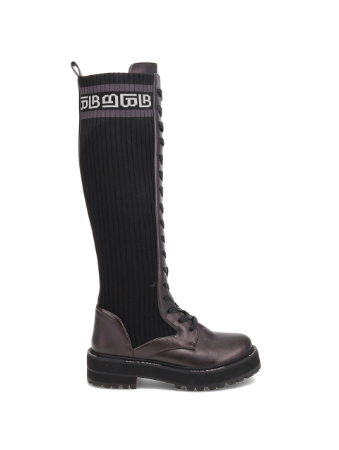 LAURA BIAGIOTTI Black women's boot with sock LAURA BIAGIOTTI Black women's boot with sock
