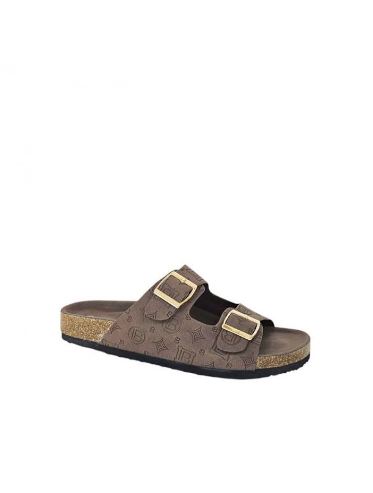 LAURA BIAGIOTTI Brown Footbed Sandals