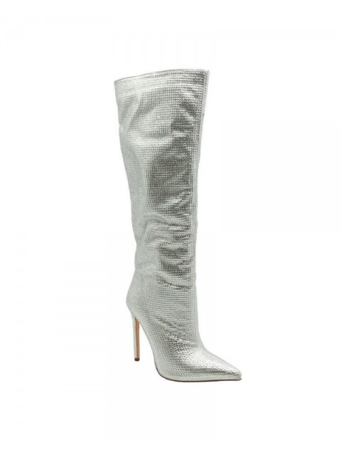 LAURA BIAGIOTTI Women's silver rhinestone boots LAURA BIAGIOTTI Women's silver rhinestone boots