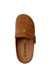 LAURA BIAGIOTTI Camel Footbed Sandals