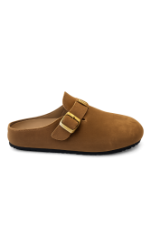 LAURA BIAGIOTTI Camel Footbed Sandals