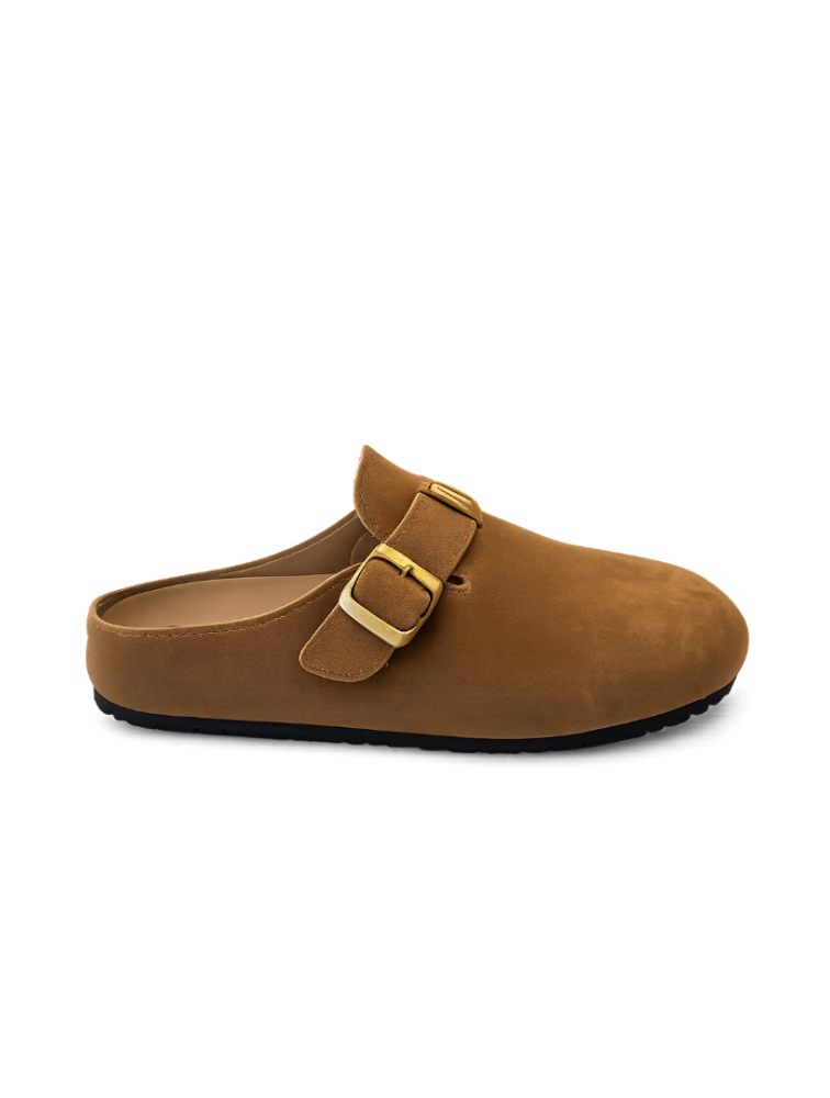 LAURA BIAGIOTTI Camel Footbed Sandals