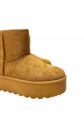 LAURA BIAGIOTTI Κάμελ Γυναικεία Γούνινα Μποτάκια