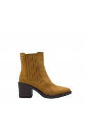 LAURA BIAGIOTTI Κάμελ Σουέντ Γυναικεία Μποτάκια με Λάστιχο