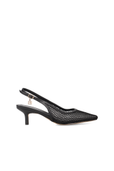 LAURA BIAGIOTTI Brown Women's Heels with Mesh
