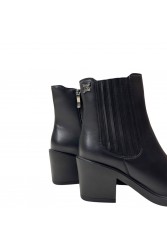 LAURA BIAGIOTTI Μαύρα Γυναικεία Μποτάκια με Λάστιχο