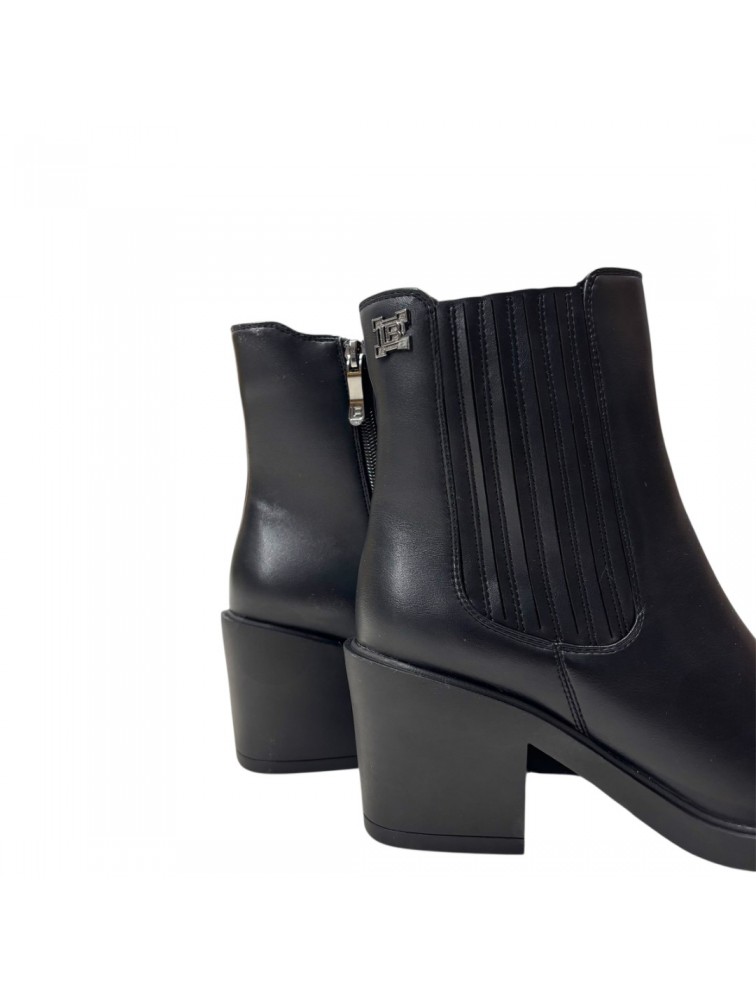 LAURA BIAGIOTTI Μαύρα Γυναικεία Μποτάκια με Λάστιχο