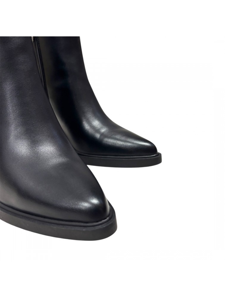 LAURA BIAGIOTTI Μαύρα Γυναικεία Μποτάκια με Λάστιχο