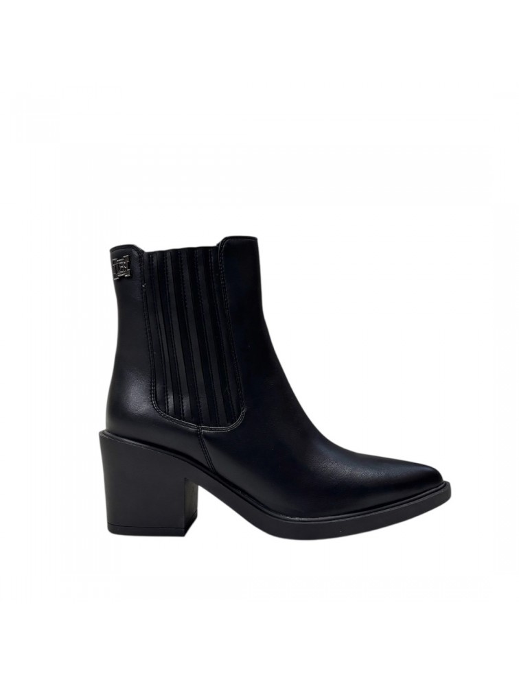 LAURA BIAGIOTTI Μαύρα Γυναικεία Μποτάκια με Λάστιχο