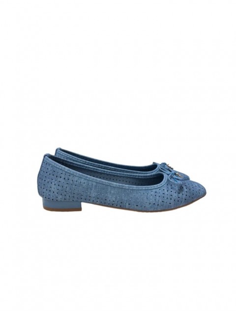 LAURA BIAGIOTTI Blue women's flat ballerinas LAURA BIAGIOTTI Blue women's flat ballerinas