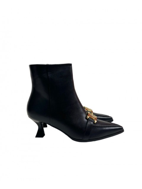 LAURA BIAGIOTTI Black women's ankle boots with logo LAURA BIAGIOTTI Black women's ankle boots with logo