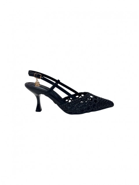 LAURA BIAGIOTTI Black Women's Perforated Heels