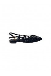 LAURA BIAGIOTTI Black Women's Perforated Ballerinas