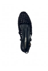 LAURA BIAGIOTTI Black Women's Perforated Ballerinas