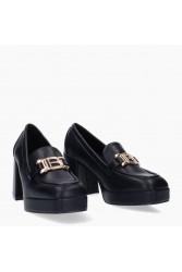 LAURA BIAGIOTTI Μαύρα ματ γυναικεία Loafers