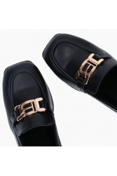 LAURA BIAGIOTTI Μαύρα ματ γυναικεία Loafers
