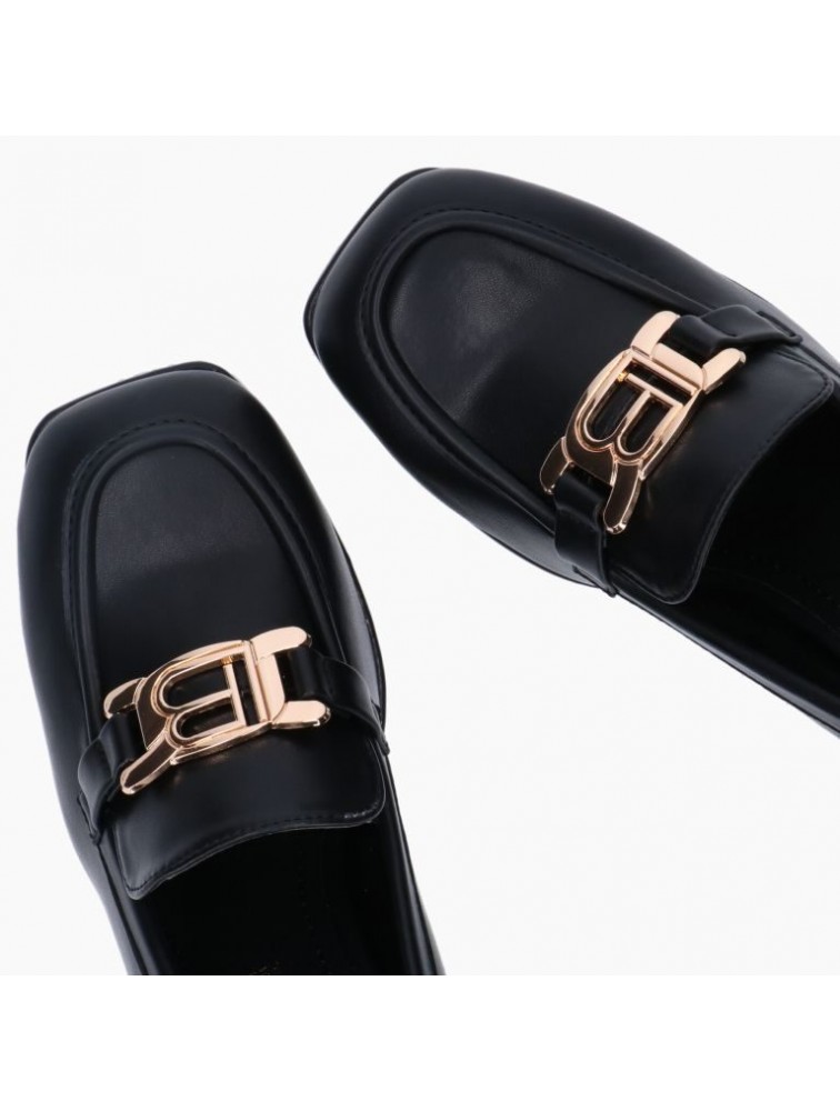LAURA BIAGIOTTI Μαύρα ματ γυναικεία Loafers